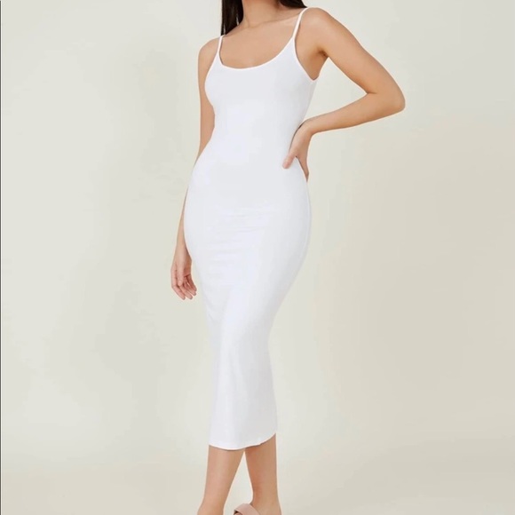 Basic dress tank long gray white maxi women - Picture 1 of 13